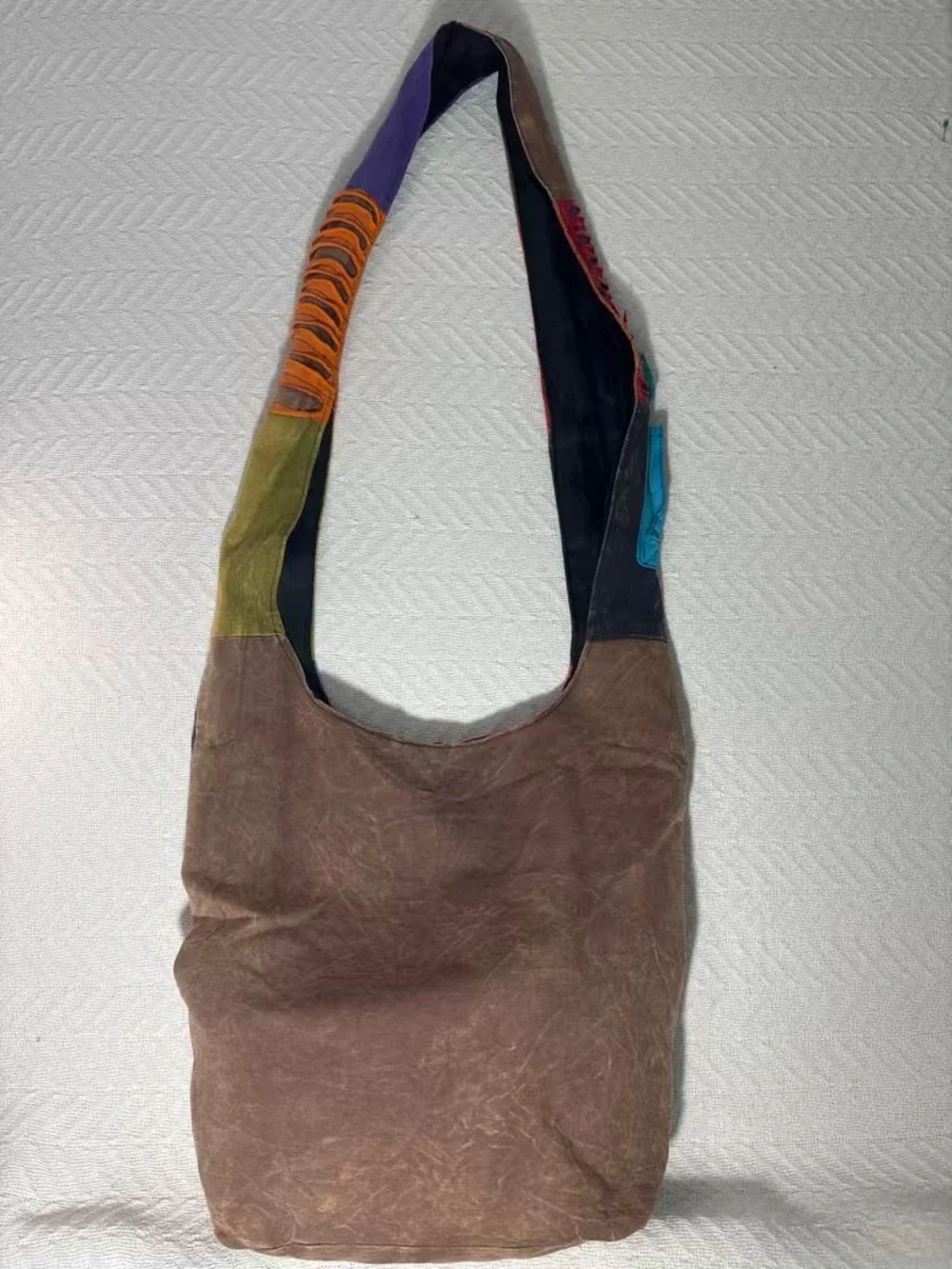 Rising International Hawaii Patchwork Boho Hippie Sling Shoulder Crescent Bag